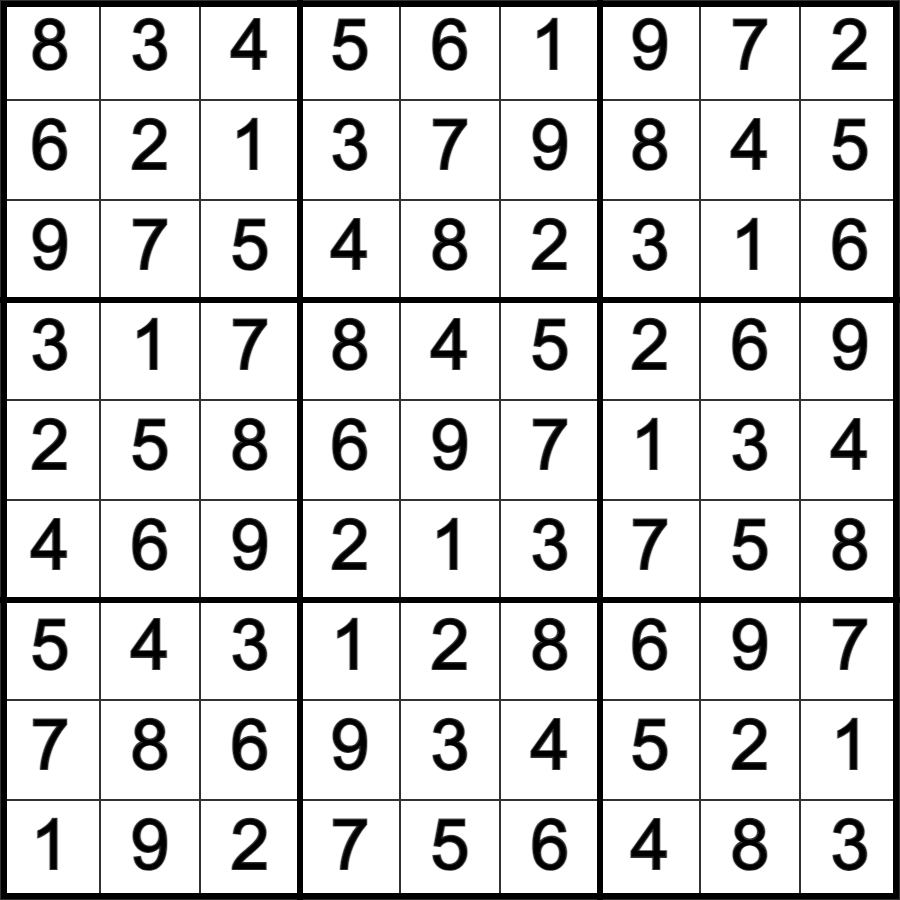 Sudoku solution - one puzzle a day